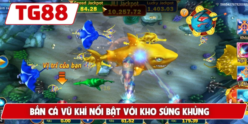 Bắn Cá Vũ Khí: Săn Cá Với Kho Vũ Khí Khủng Tại TG88 5 Bắn Cá Vũ Khí nổi bật với kho súng khủng