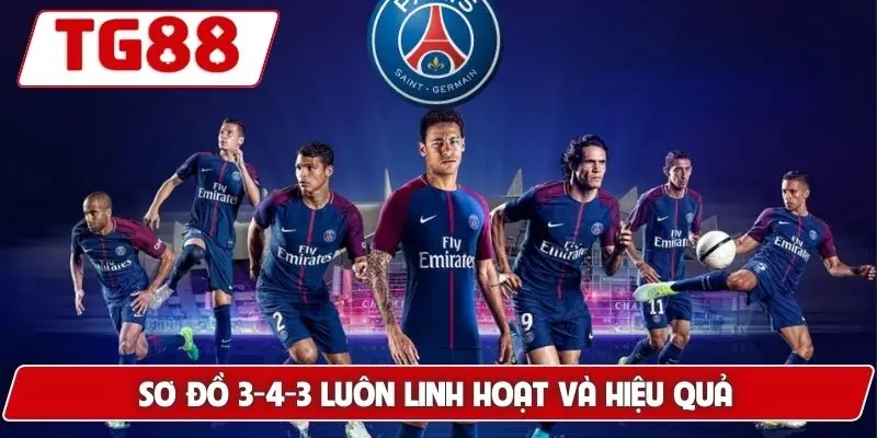 Paris Saint-Germain: Cập Nhật Kèo Cược Mới Nhất Tại TG88 7 Sơ đồ 3-4-3 luôn linh hoạt và hiệu quả